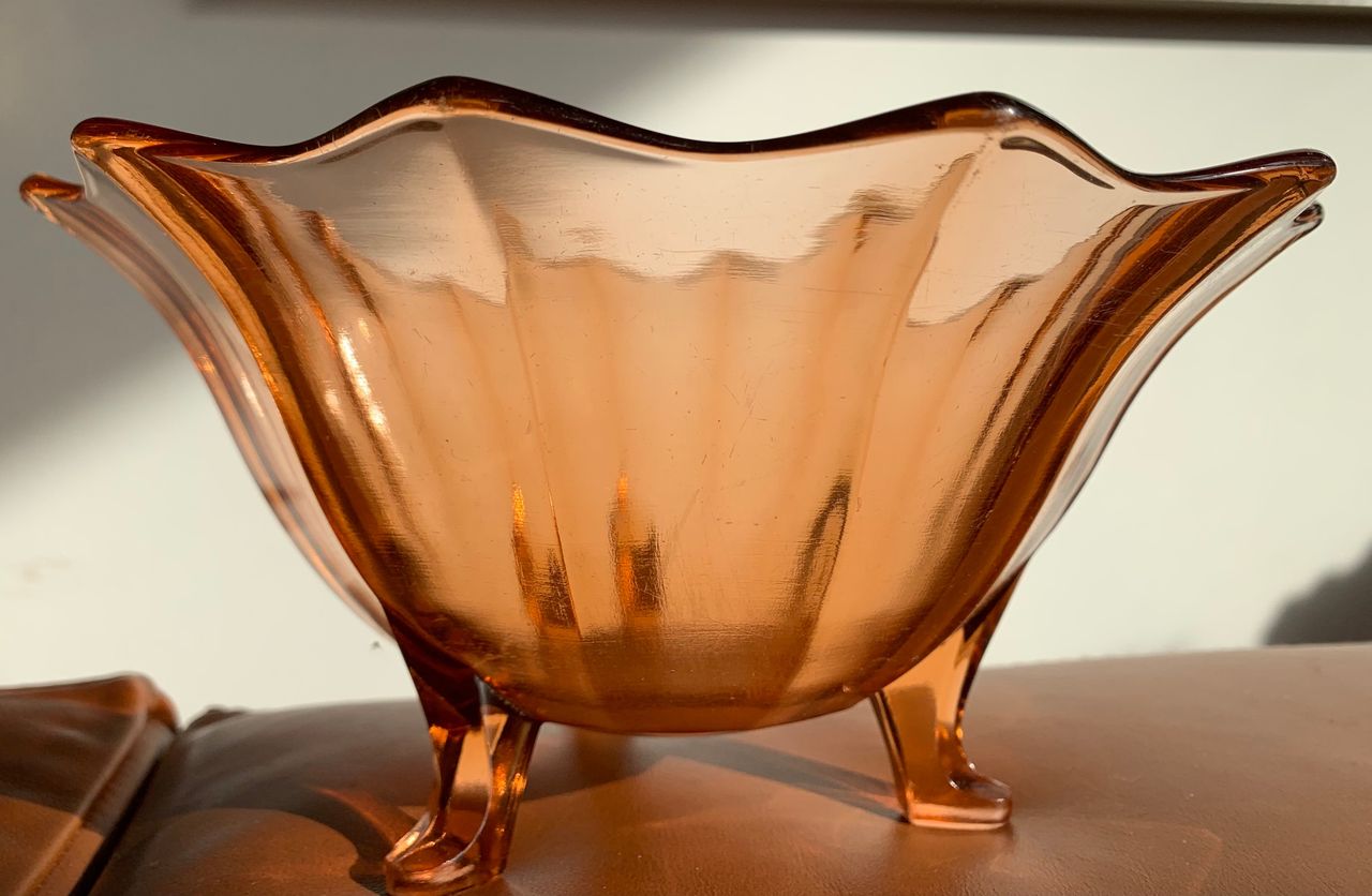 Farget Glass Bygdin Fra Hadeland Art Deco FINN Torget