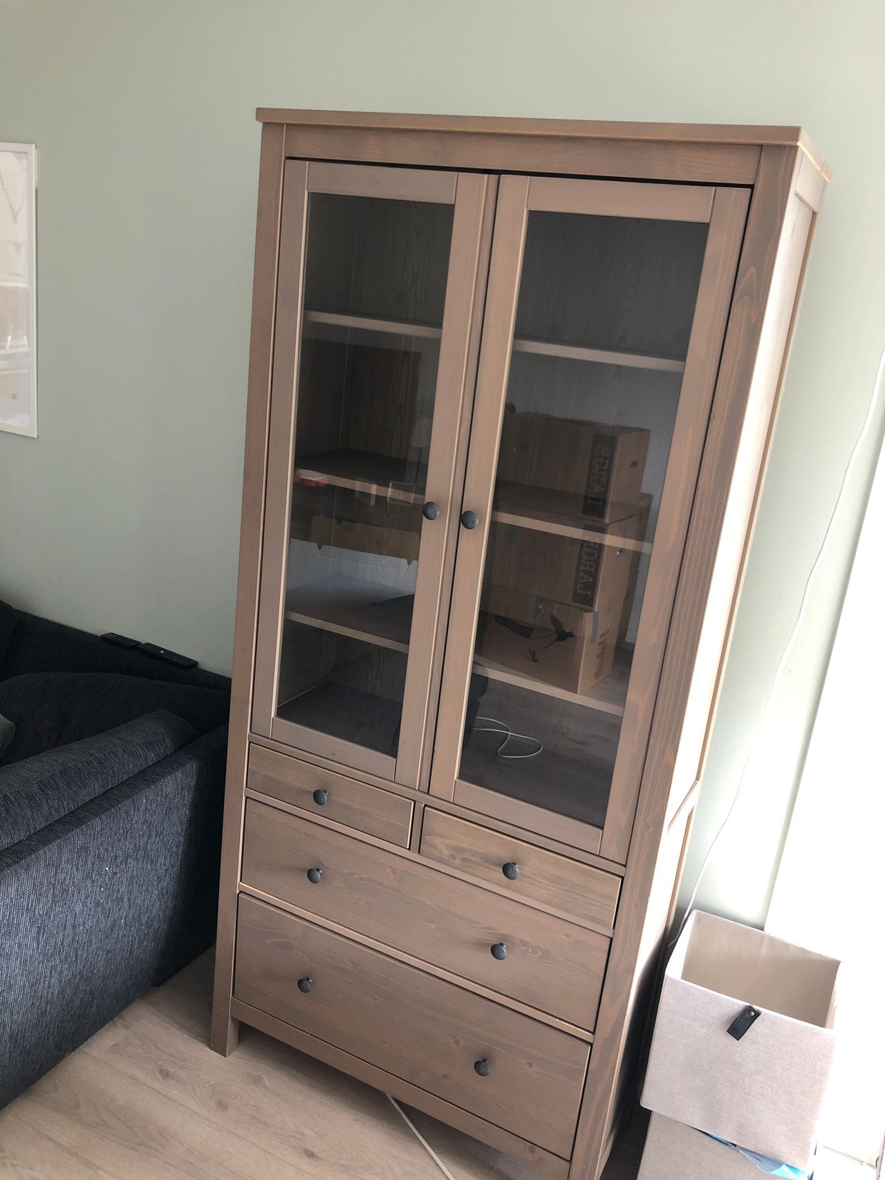 Hemnes Vitrineskap IKEA RESERVERT FINN Torget