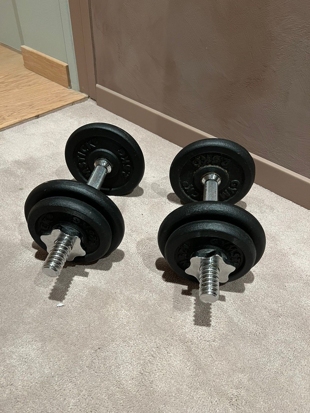 X Manualer Kg Med Avtagbare Vekter Dumbells Finn Torget