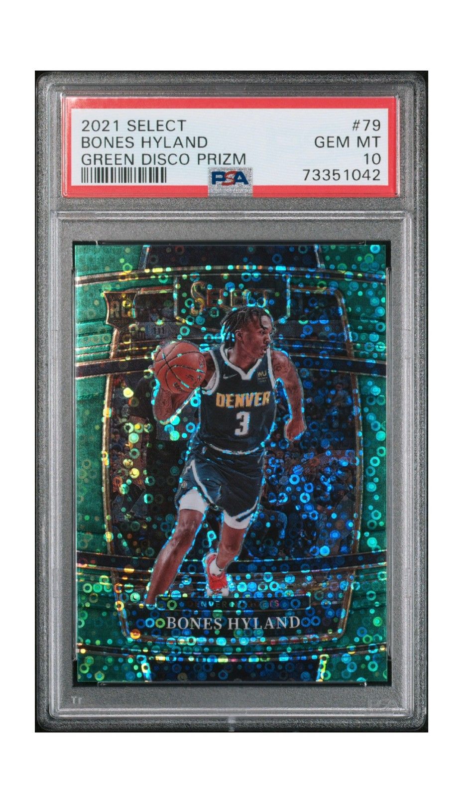 Panini Select Bones Hyland Green Disco Prizm Psa Rookie Nba