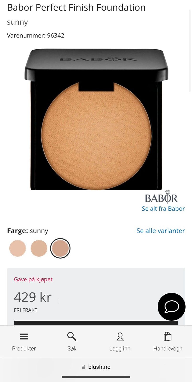 Kun 2 Ganger Brukt Babor Foundation Bronzer FINN Torget