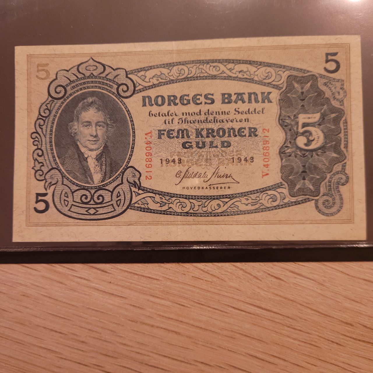 5 Kroner 1943 Seddel Litra V 4068912 Se Bilder FINN Torget