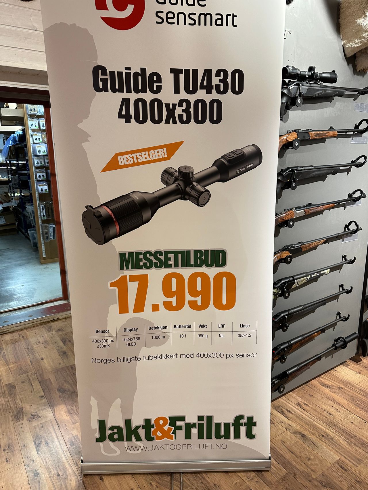 Partikjøp Guide TU430 Bestselger med 30mm Termisk Riflekikkert kun