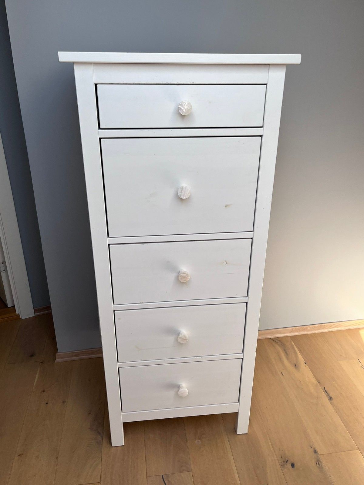 Hemnes Kommode Med Skuffer Fra Ikea Hvit Finn Torget