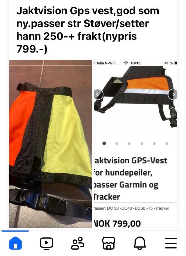 Jaktvision Gps Vest Finn Torget