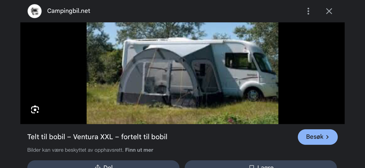 Ventura Xxl Fortelt Til Bobil Finn Torget