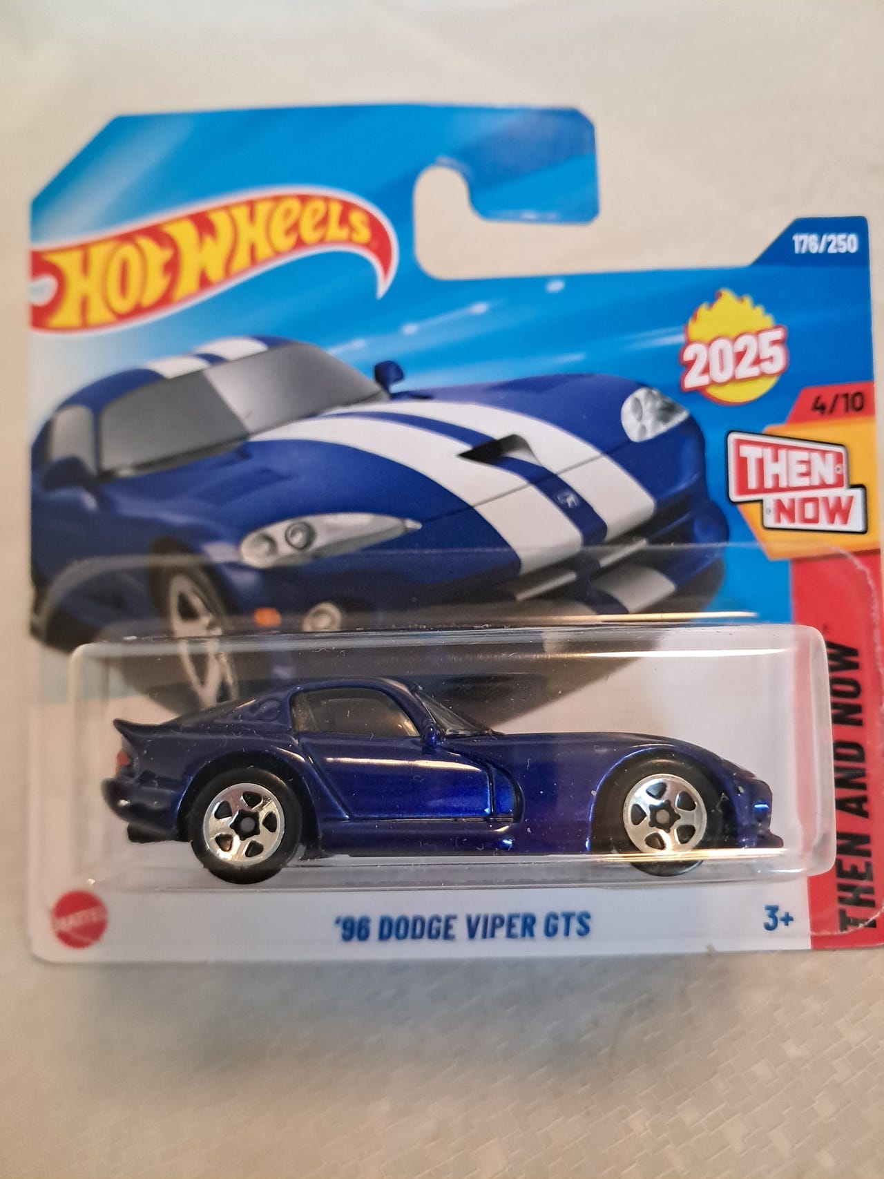 Hot Wheels 96 Dodge Viper GTS Blå med hvite striper FINN torget