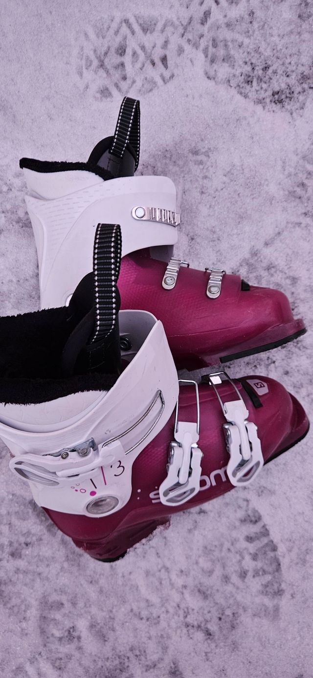 Ski Boots Salomon T3 Rt Girly Pink White Salomon ski støvler alpint