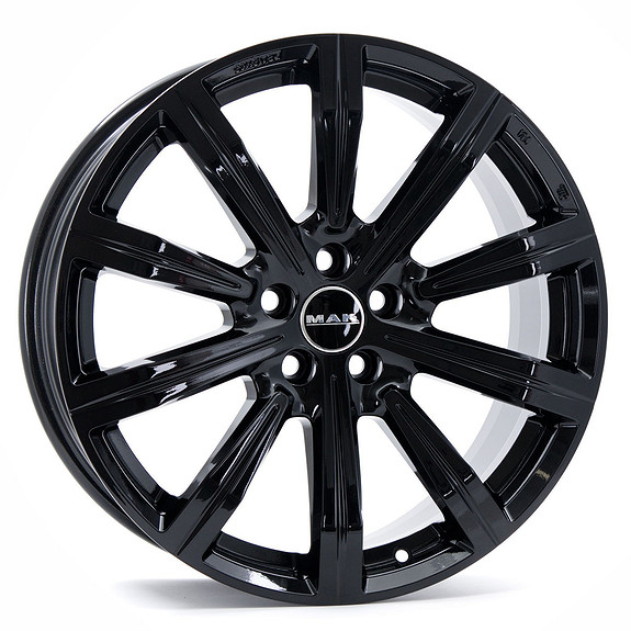 20 MAK Birmingham Black Alu Felger M Michelin Sommerdekk Ford