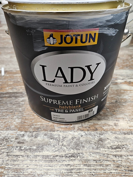 Jotun Lady Supreme Finish Maling Farge Klassisk Hvit Finn Torget