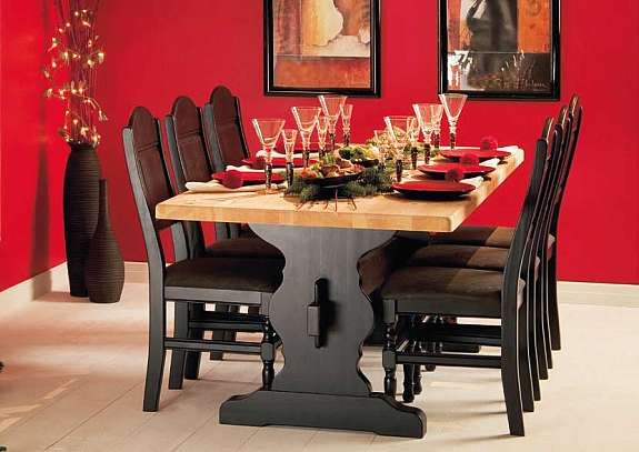Grotli heltre spisestue, langbord 2m 40cm tilleggsplate med 8 stoler ... Spisestue langbord