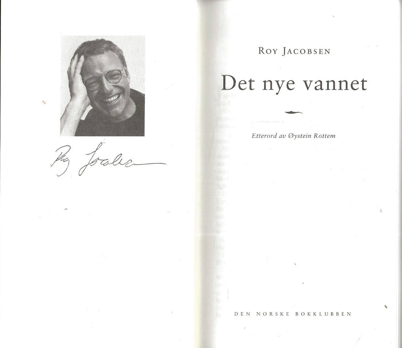 Roy Jacobsen: Det nye vannet - Bokklubben 1993 | FINN-torget
