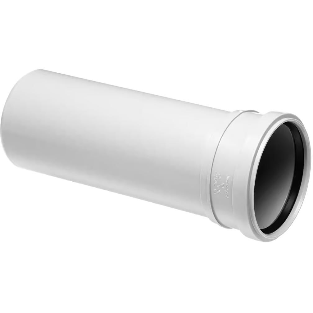 Uponor decibel avløpsrør m/muffe 110mm 3m hvit | FINN-torget