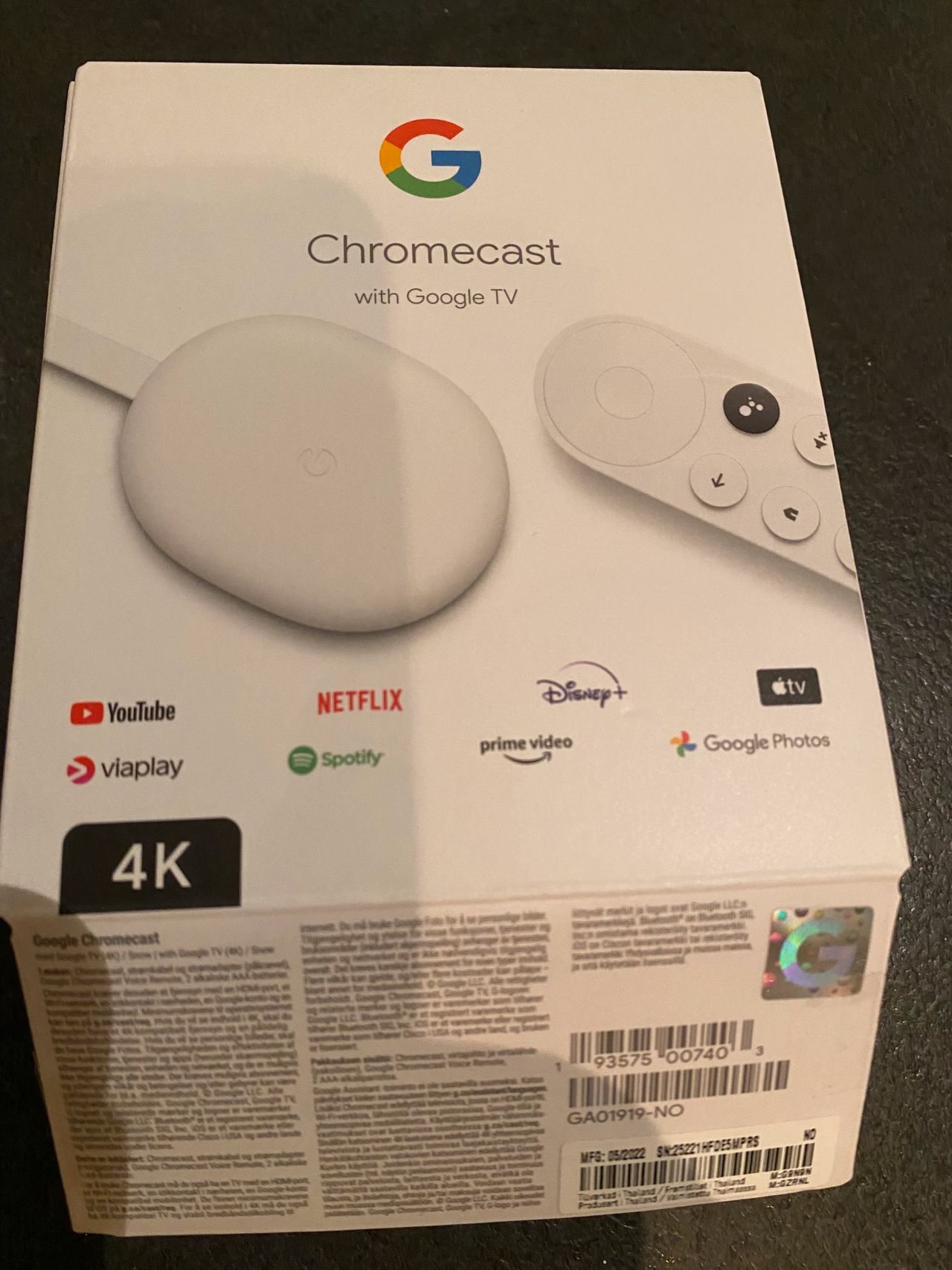 CHROMECAST med Google TV - 4K | FINN-torget
