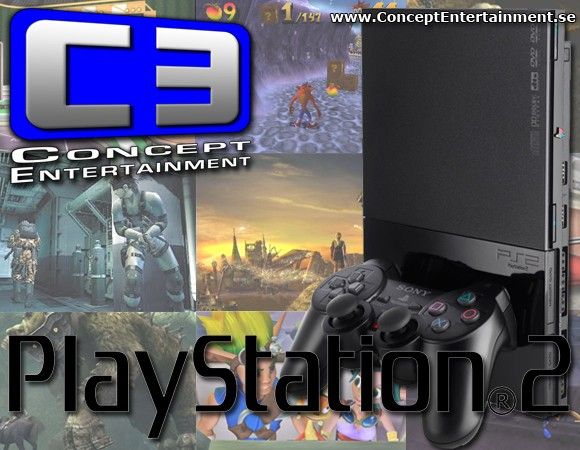 SONY PLAYSTATION 2 (PS2): konsoll, tilbehør & spill