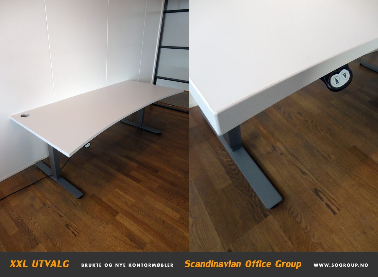 5 stk. EFG elektrisk hevesenke skrivebord (200x90 cm Skrivebord, 90×80 cm – Scandinavian Office as