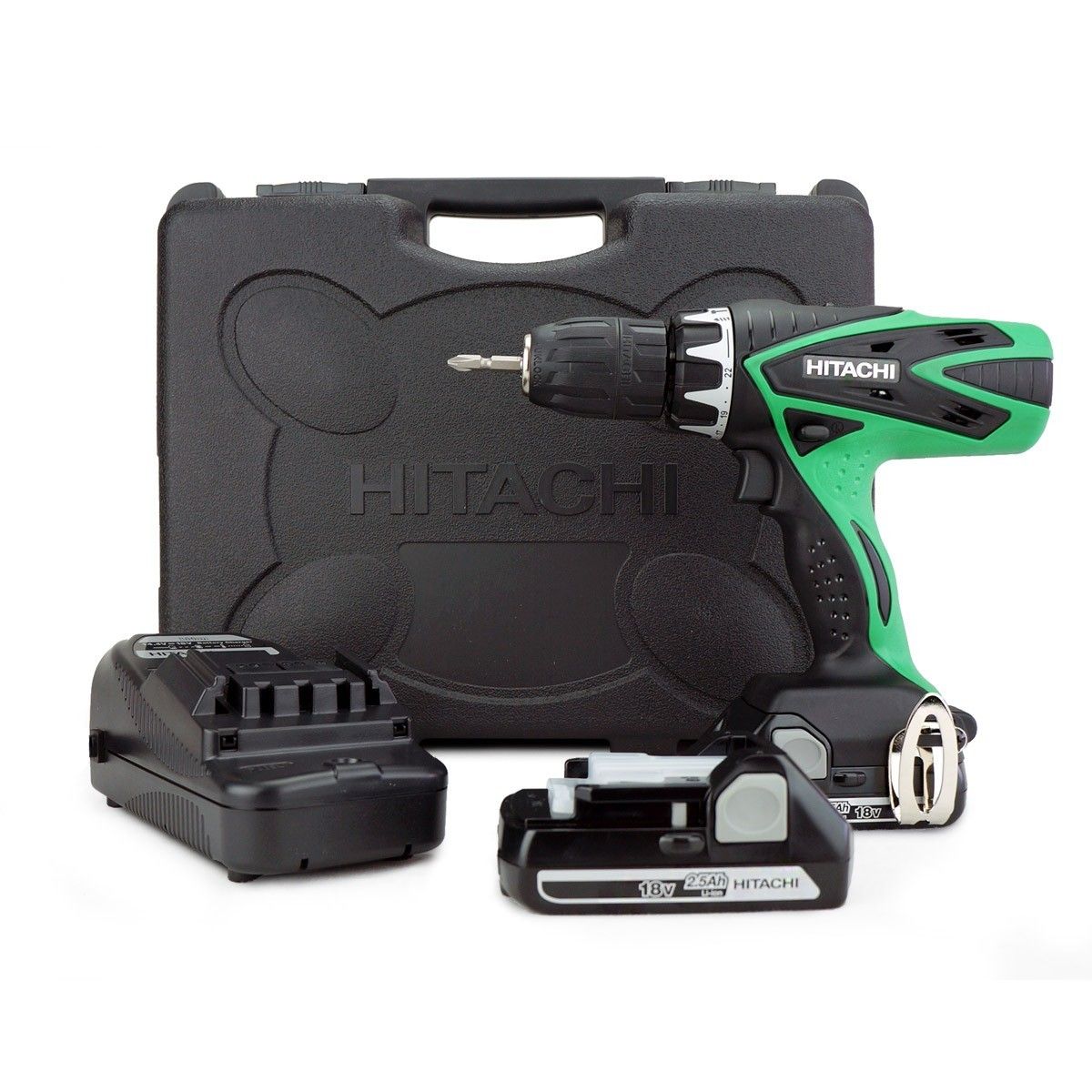 Hitachi Dv18dsfl Jf 18v Drillsett 2 X 2 5ah Batterier Finn No