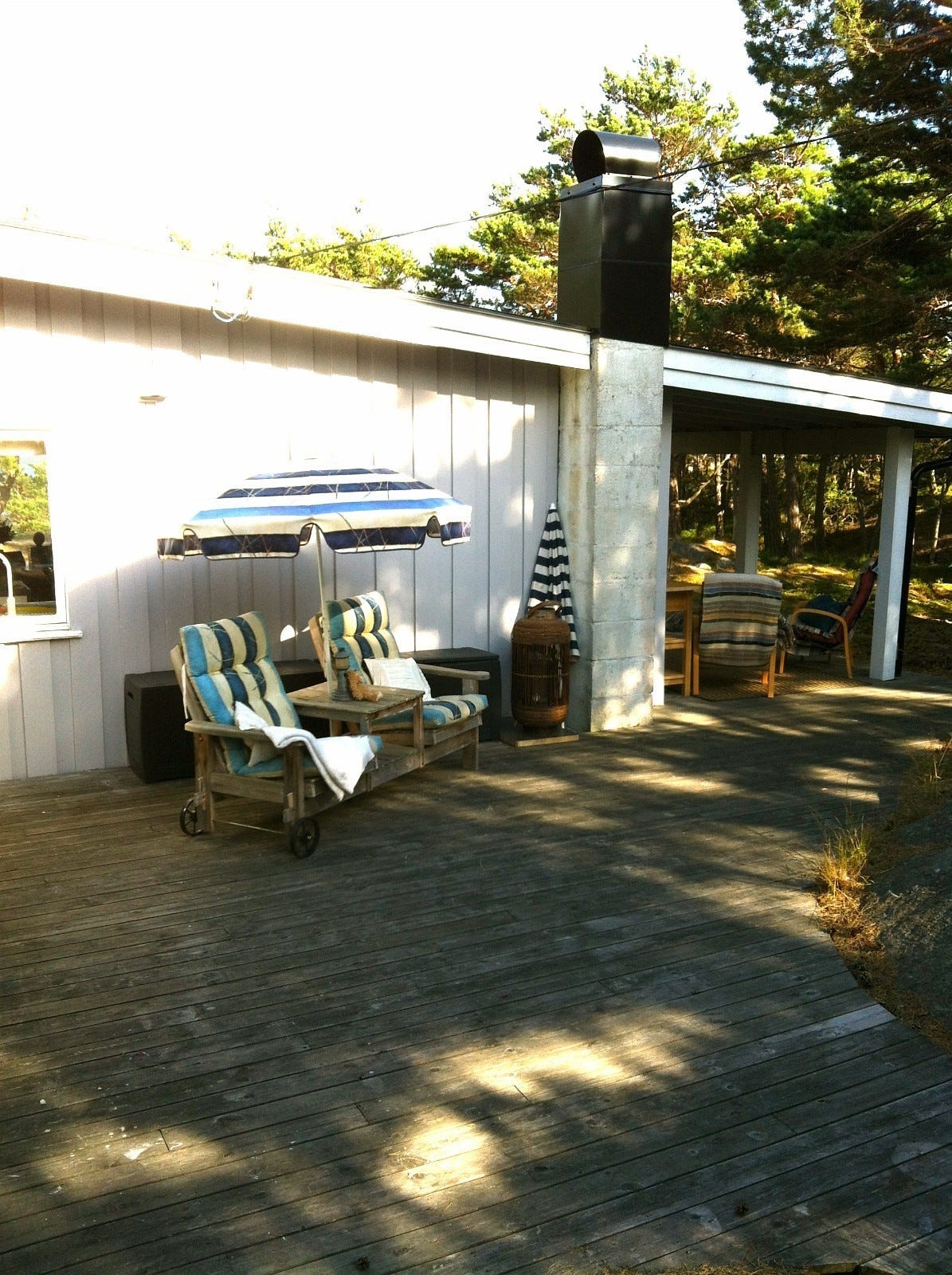 Verandaen som vender mot vest. Sms 92200182 Galleribilde