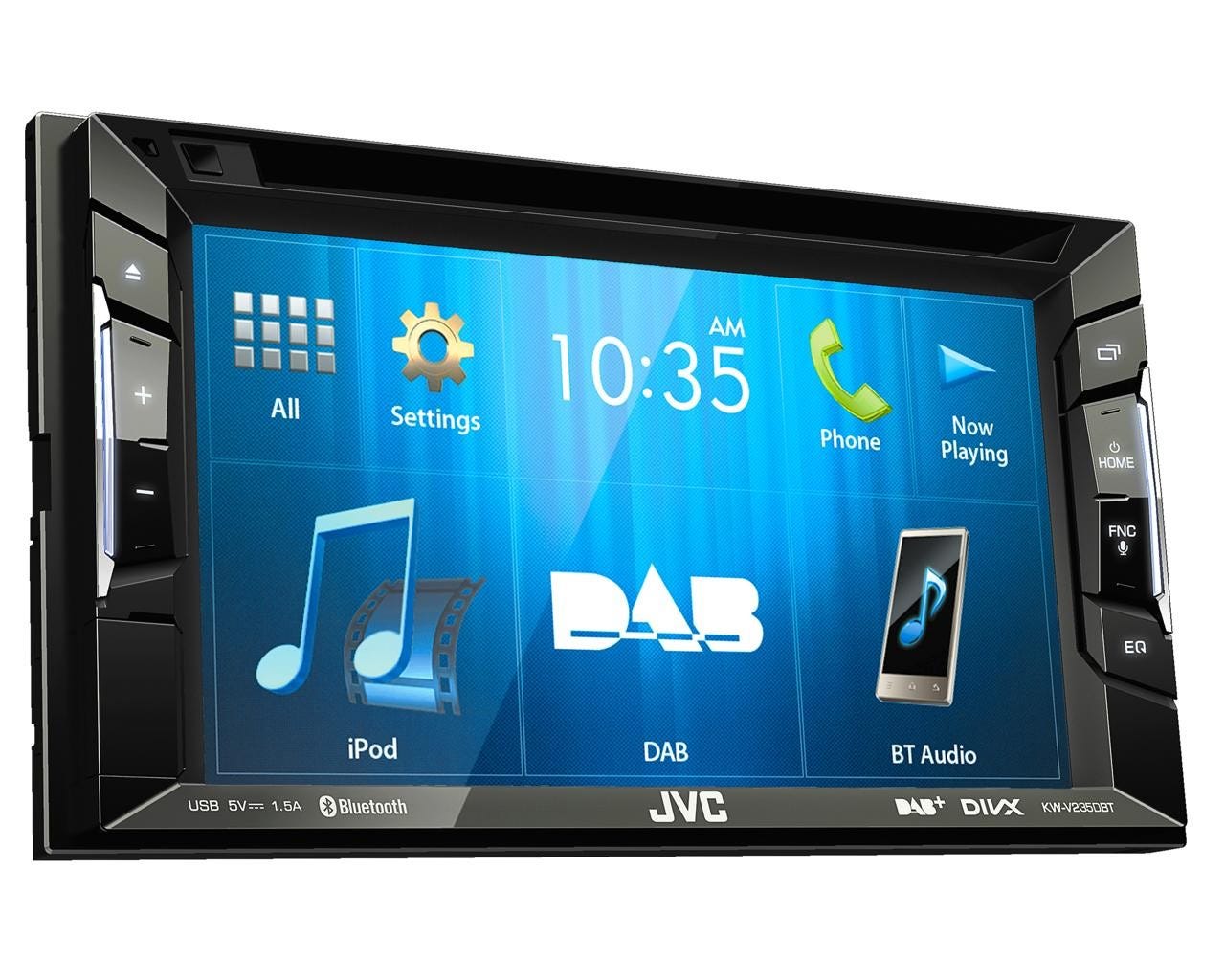 JVC KWV235DBT. DAB+ radio med Bluetooth, DVD, CD, USB og klar for