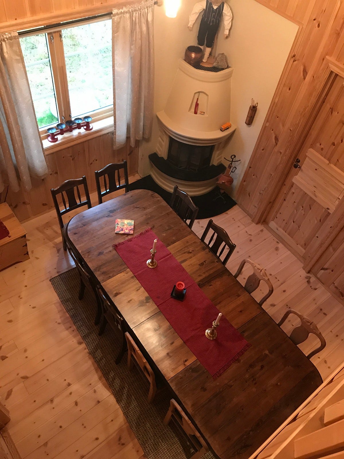 Spisebord sett fra 2.etage Galleribilde