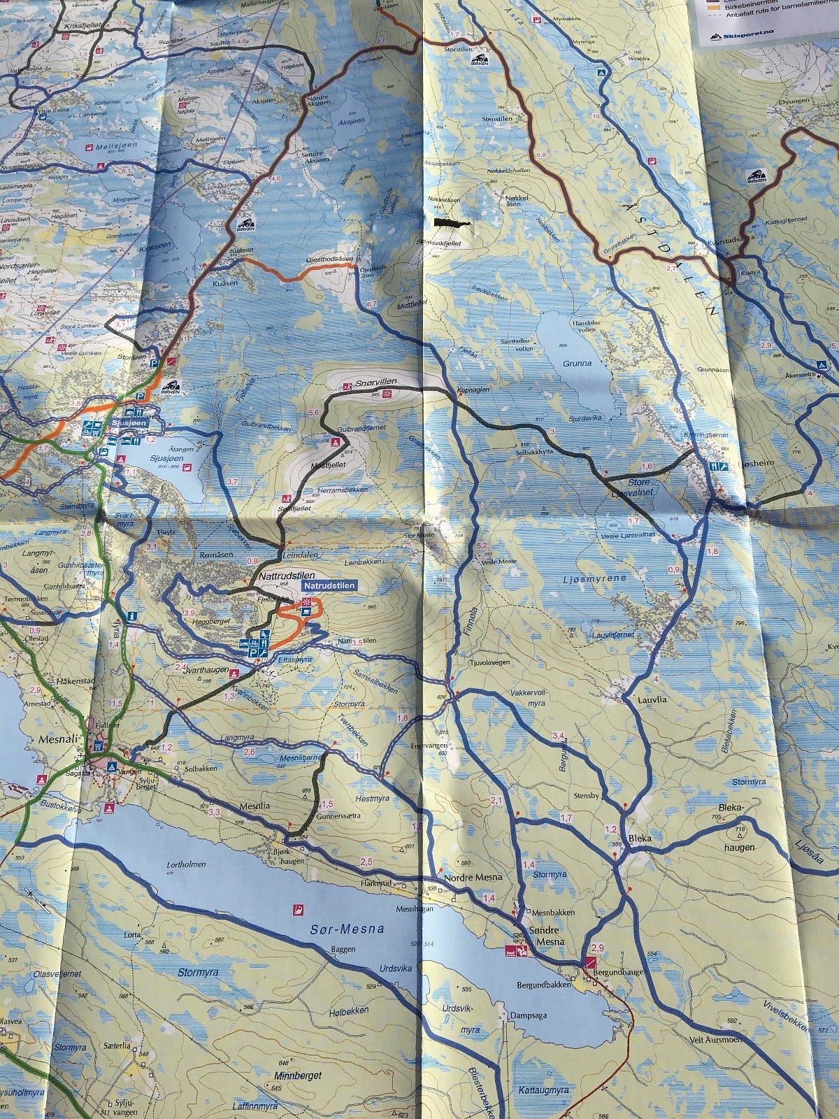 Løypekart terrengsykkel Galleribilde