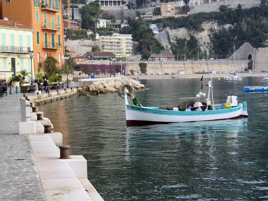 Fiskebåt Villefranche Galleribilde