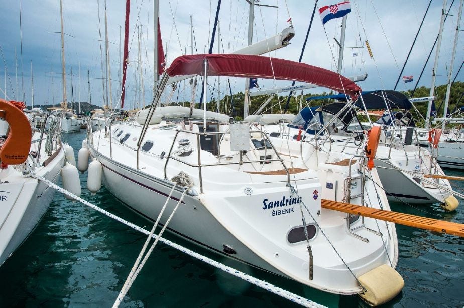 Seilbåt, 43 fot, til leie, Middelh. beste havn, Kroatia. Makspower ...