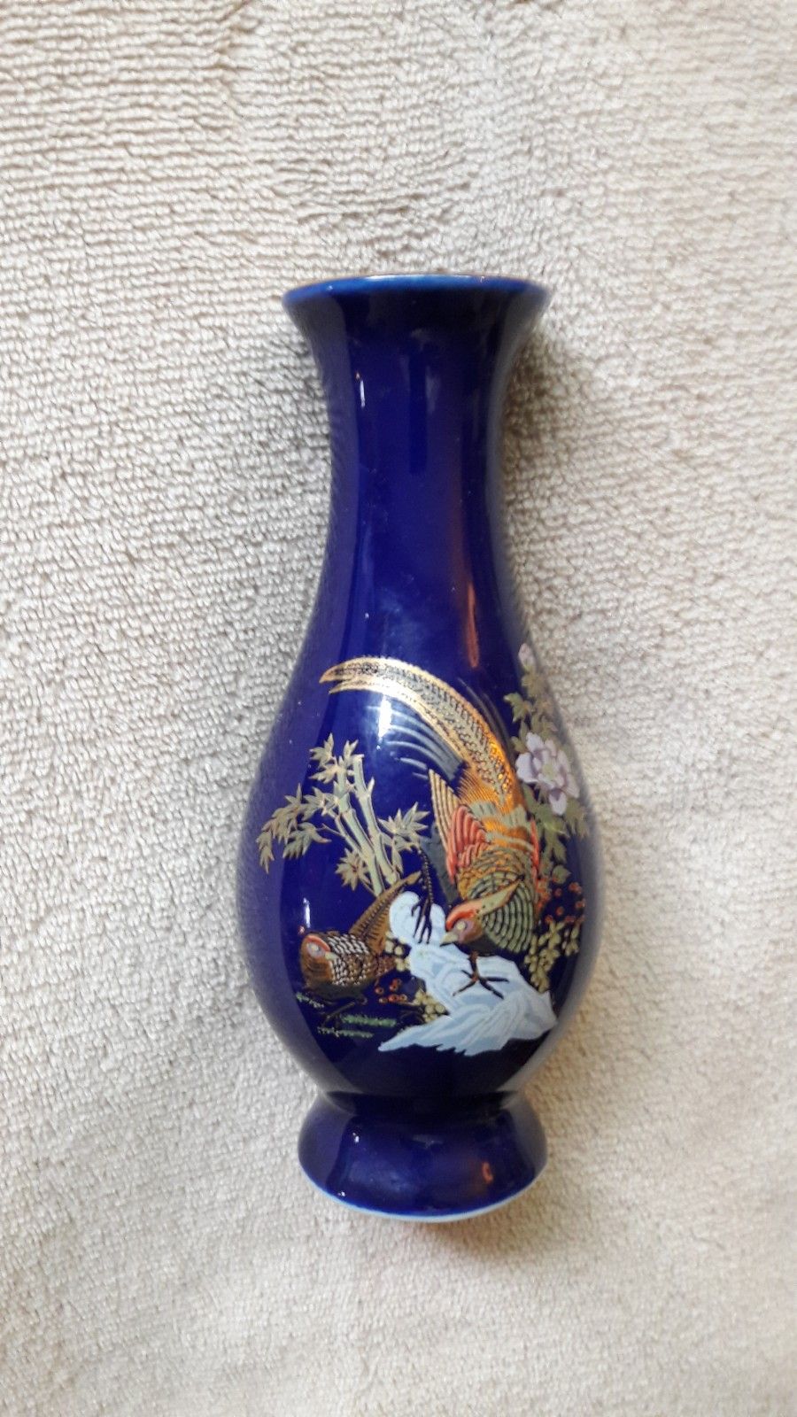 Liten vase i blått, 13 cm | FINN torget