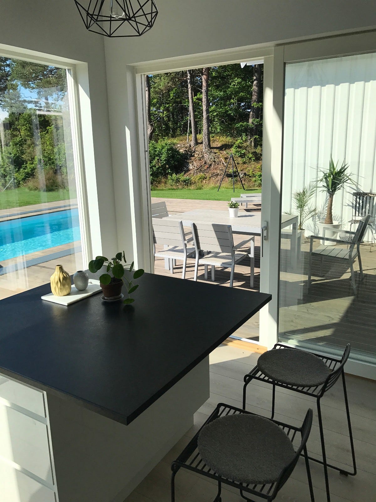 Skyvedør til terrassen. Perfekt for frokosten! Galleribilde