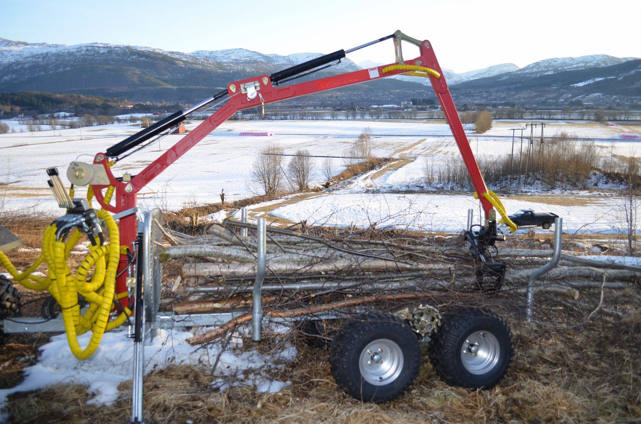 Hydraulisk tømmerhenger atv