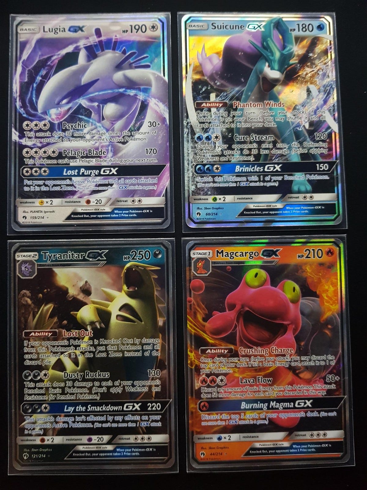 Veldig sjeldne pokemon kort EX, GX, Rainbow Rare, BREAK ...
