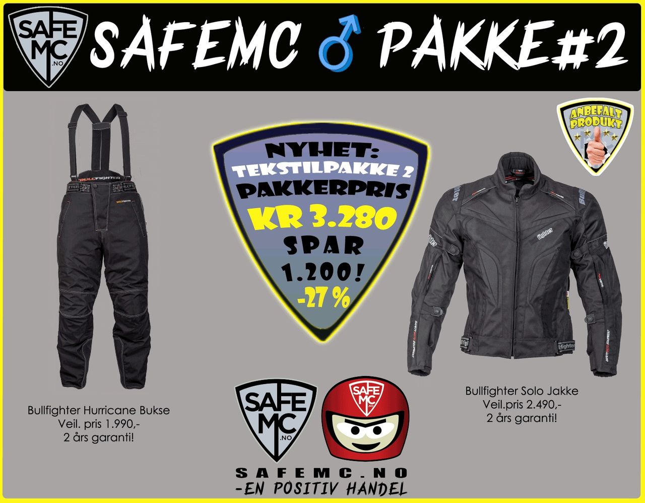 SafeMC Jakke&Bukse Herre #2 | FINN.no Bullfighter Solo MC Jakke Bullfighter AS
