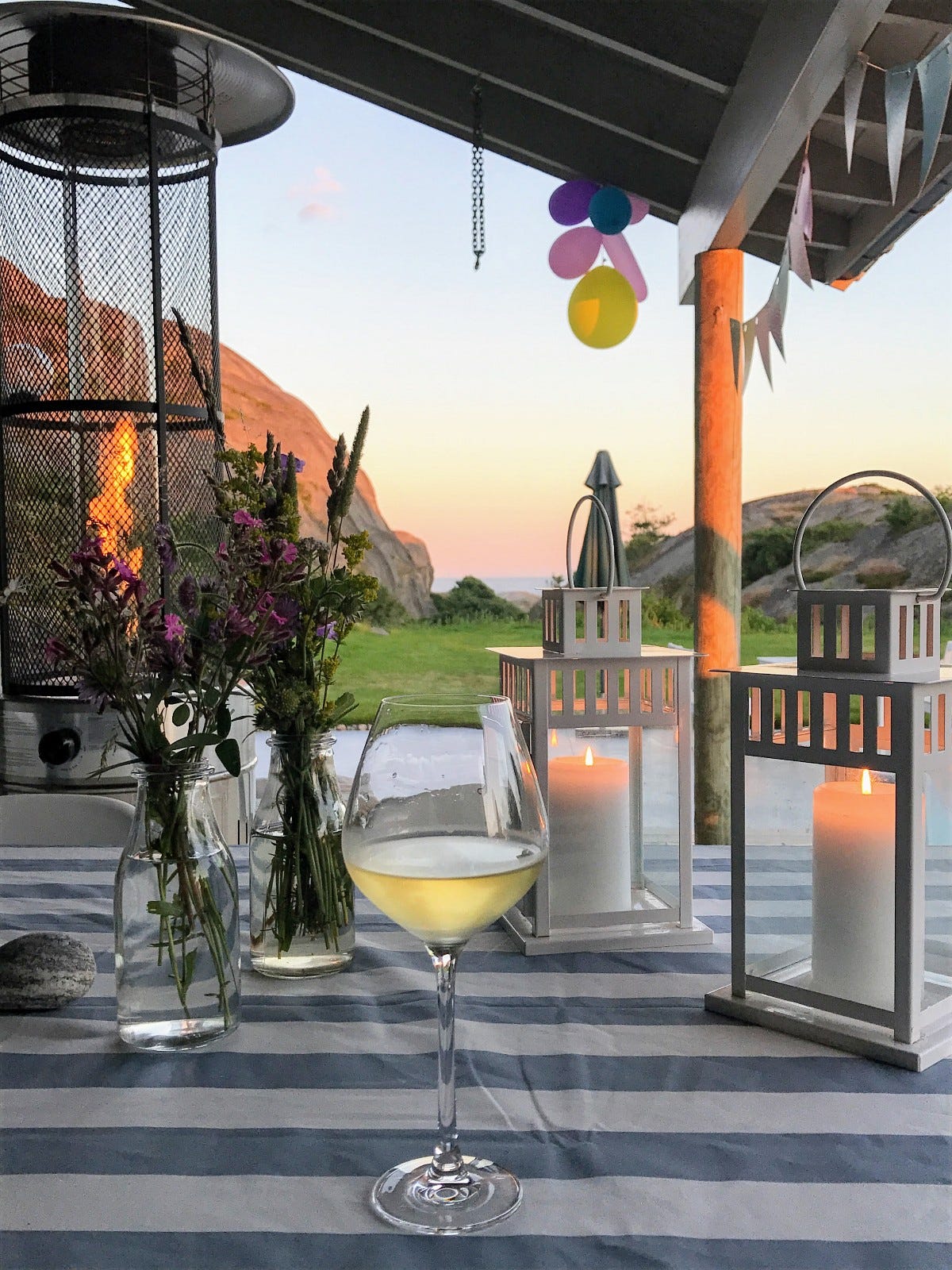 Deilig overbygget terasse med Gassvarmer. Galleribilde