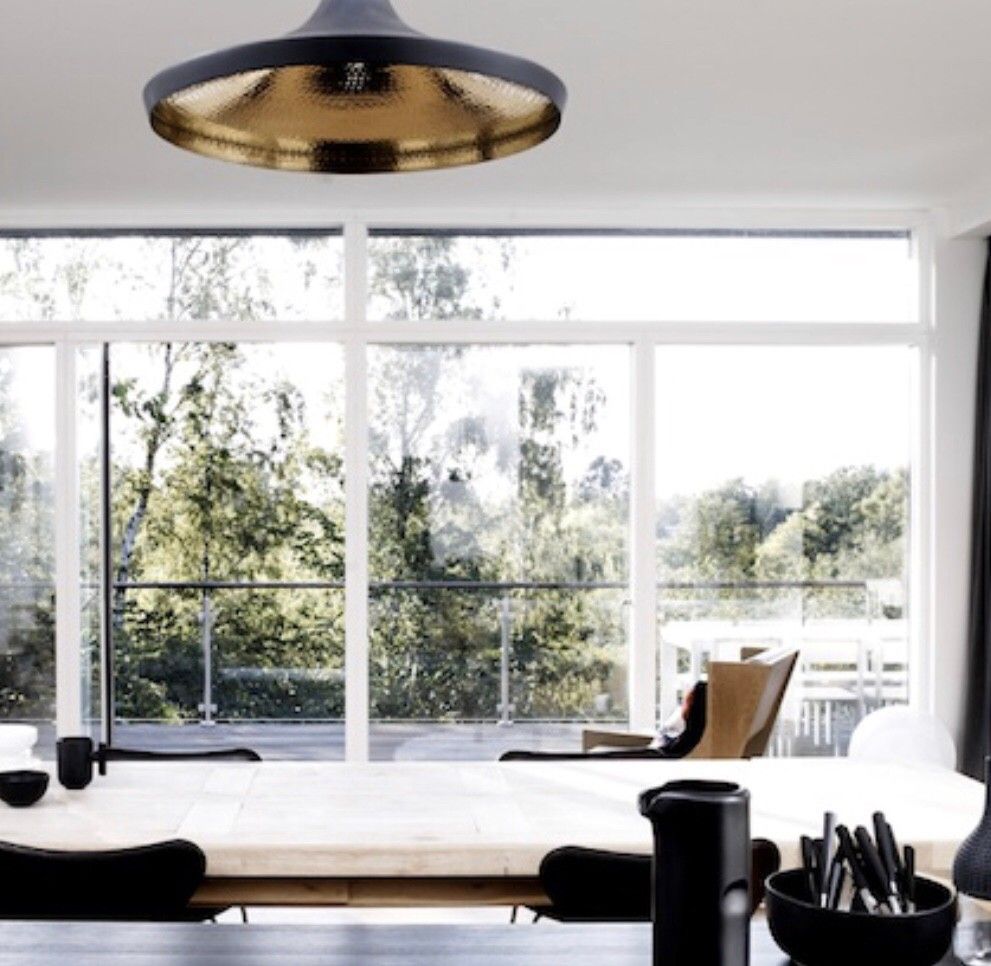 Tom Dixon Lampe Ubrukt Beat Wide Svart Finn No Innsiden I Gull Gir Et Deilig Lys 5