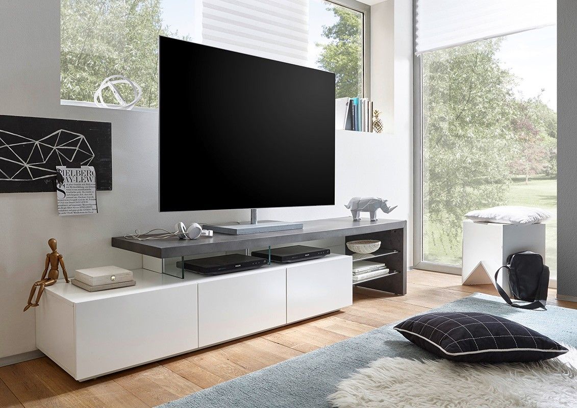 TV BENK ATLAS | hviteik eller hvitbetong | FINN.no Toftlund Tv bord fra Jysk | FINN.no
