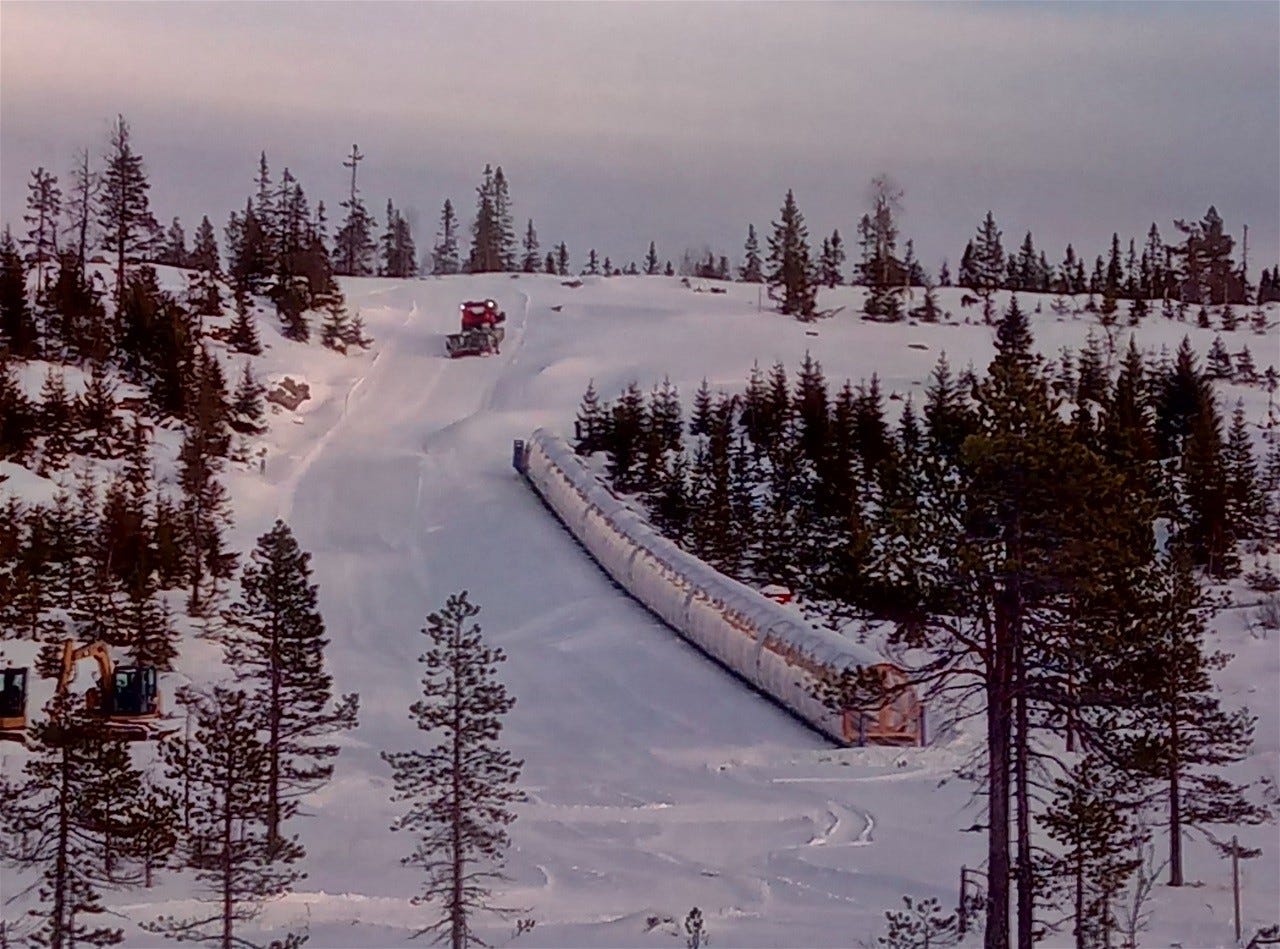 Ny akebakke med heis - gratis å bruke Galleribilde