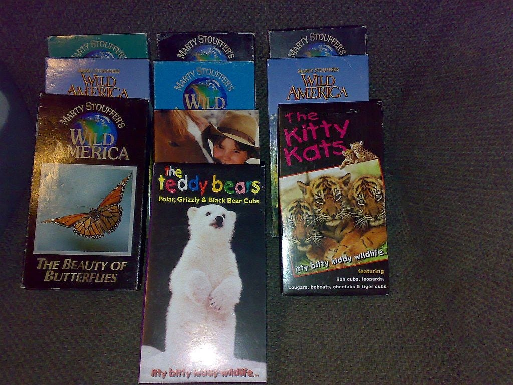 10 stk. VHSfilmer om natur og dyr 100 kr for alle FINN