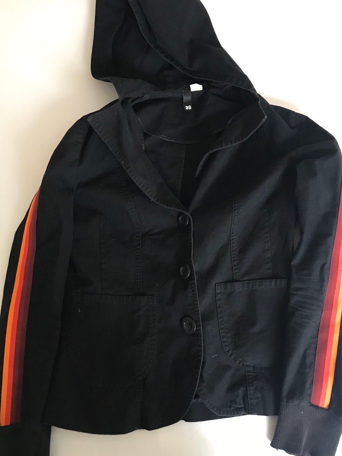 H&M svart jakke med hette str. M | FINN.no Regnjakke med hette Sort HERRE | H&M NO