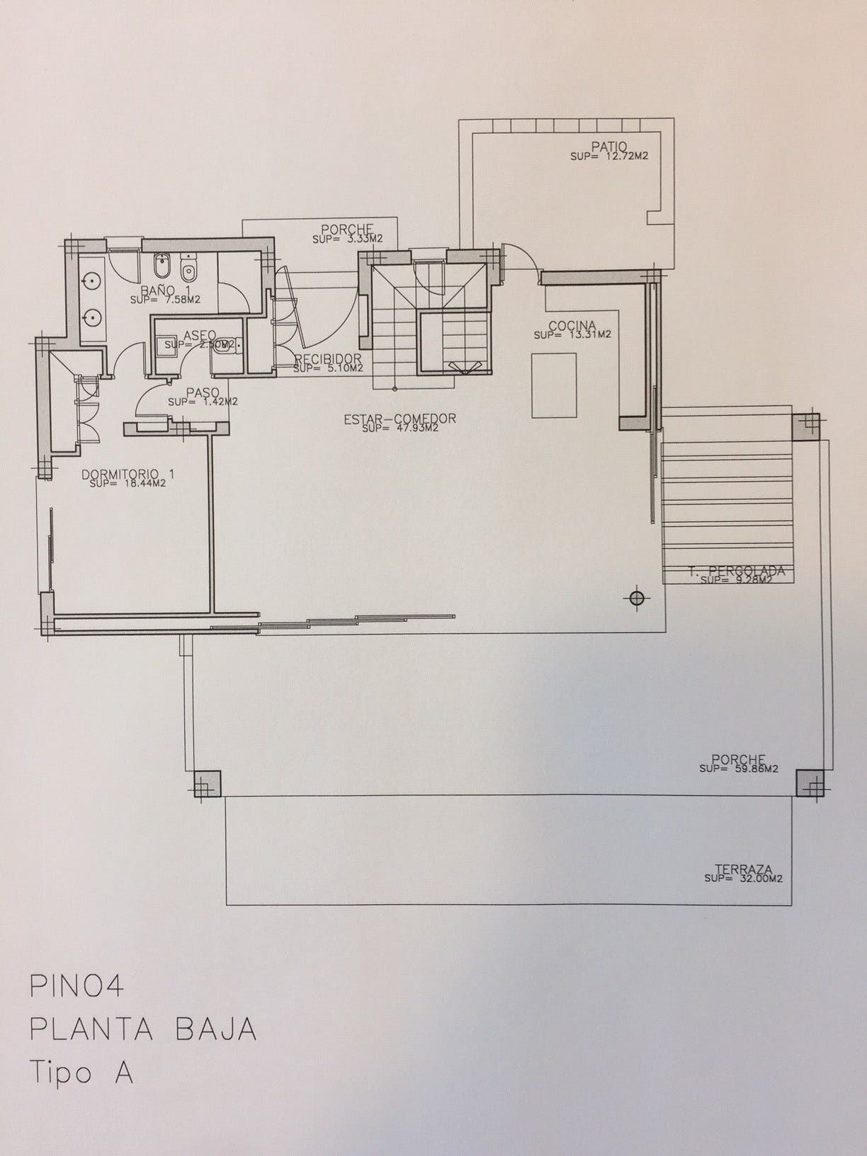 Ground floor plan Galleribilde