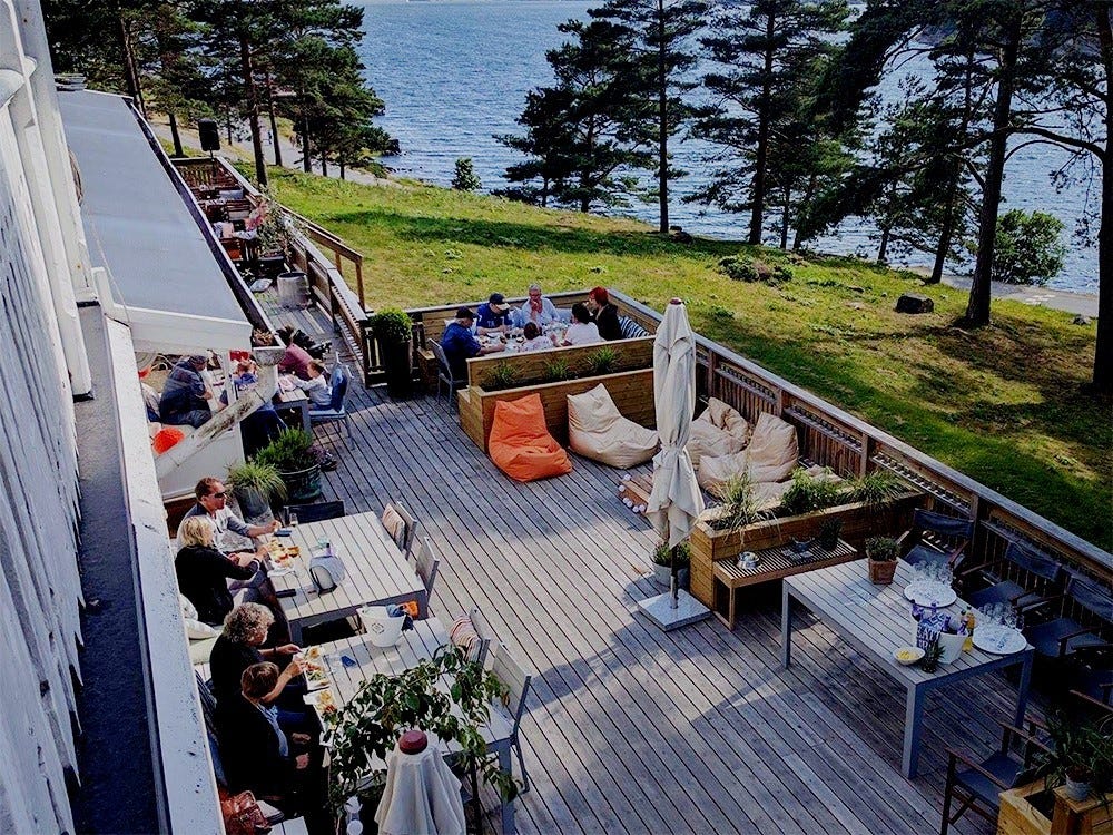 Salt, restaurant rett ved Høysand Bad Galleribilde
