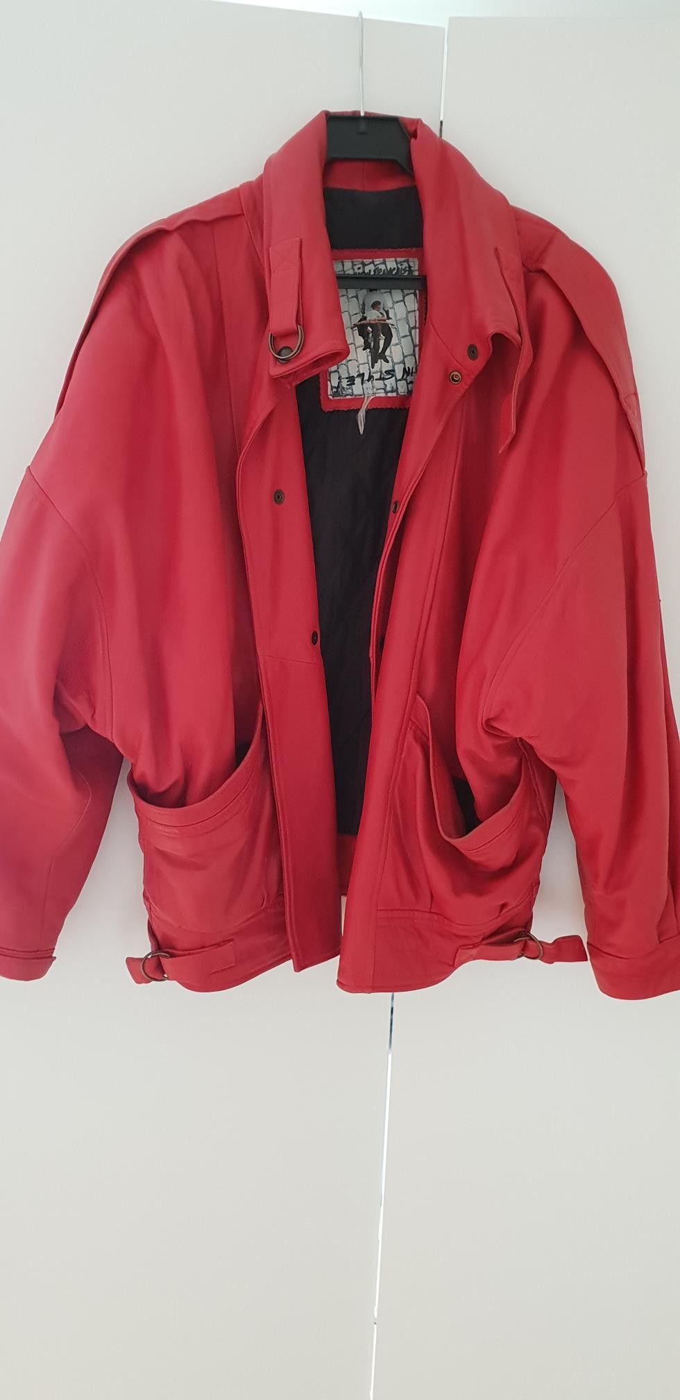 Veldig fin vintage skinnjakke | FINN.no Skinnjakke Rød blazer | Velouria Vintage