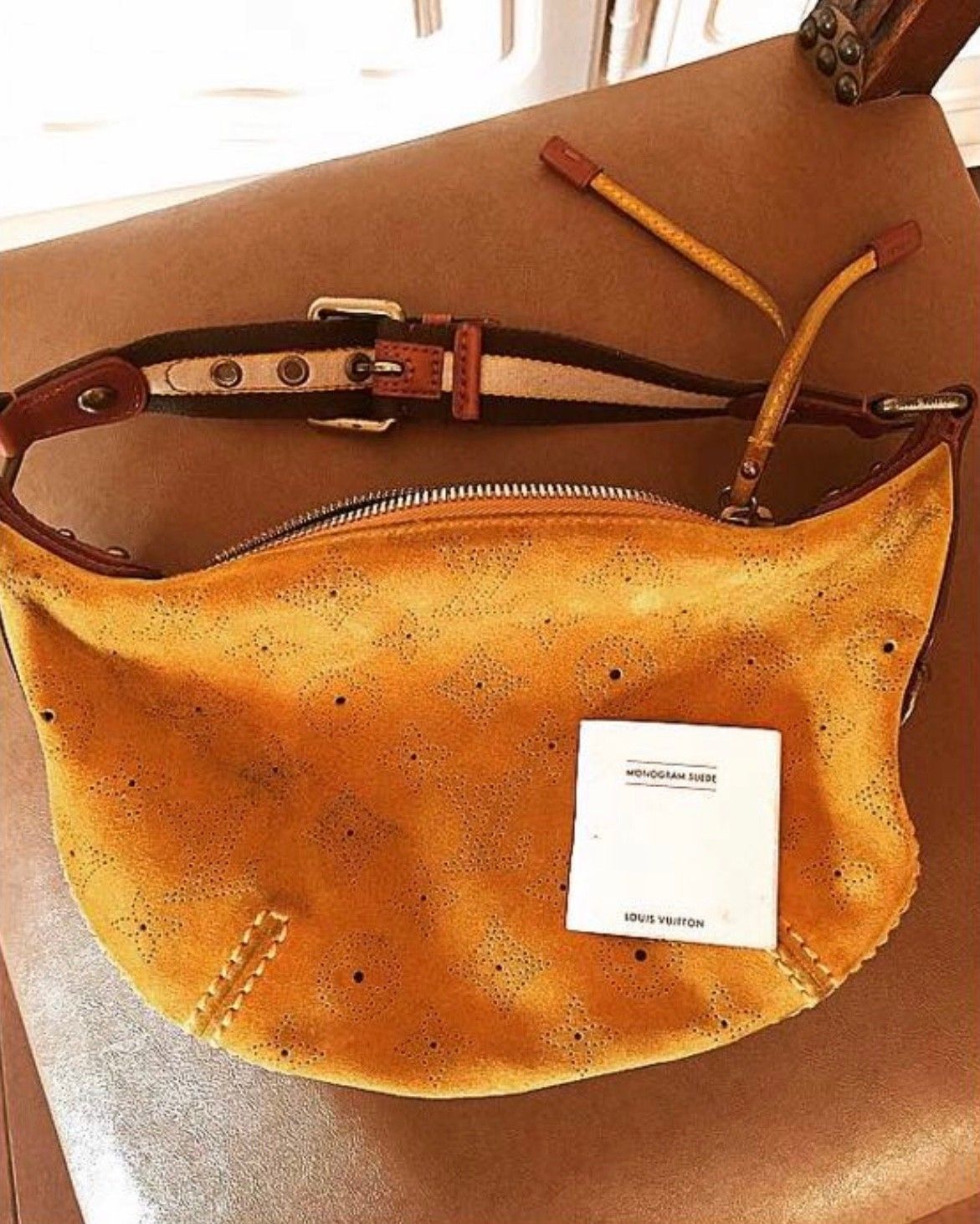 Louis Vuitton Limited Edition Orange Monogram Suede Onatah PM Bag