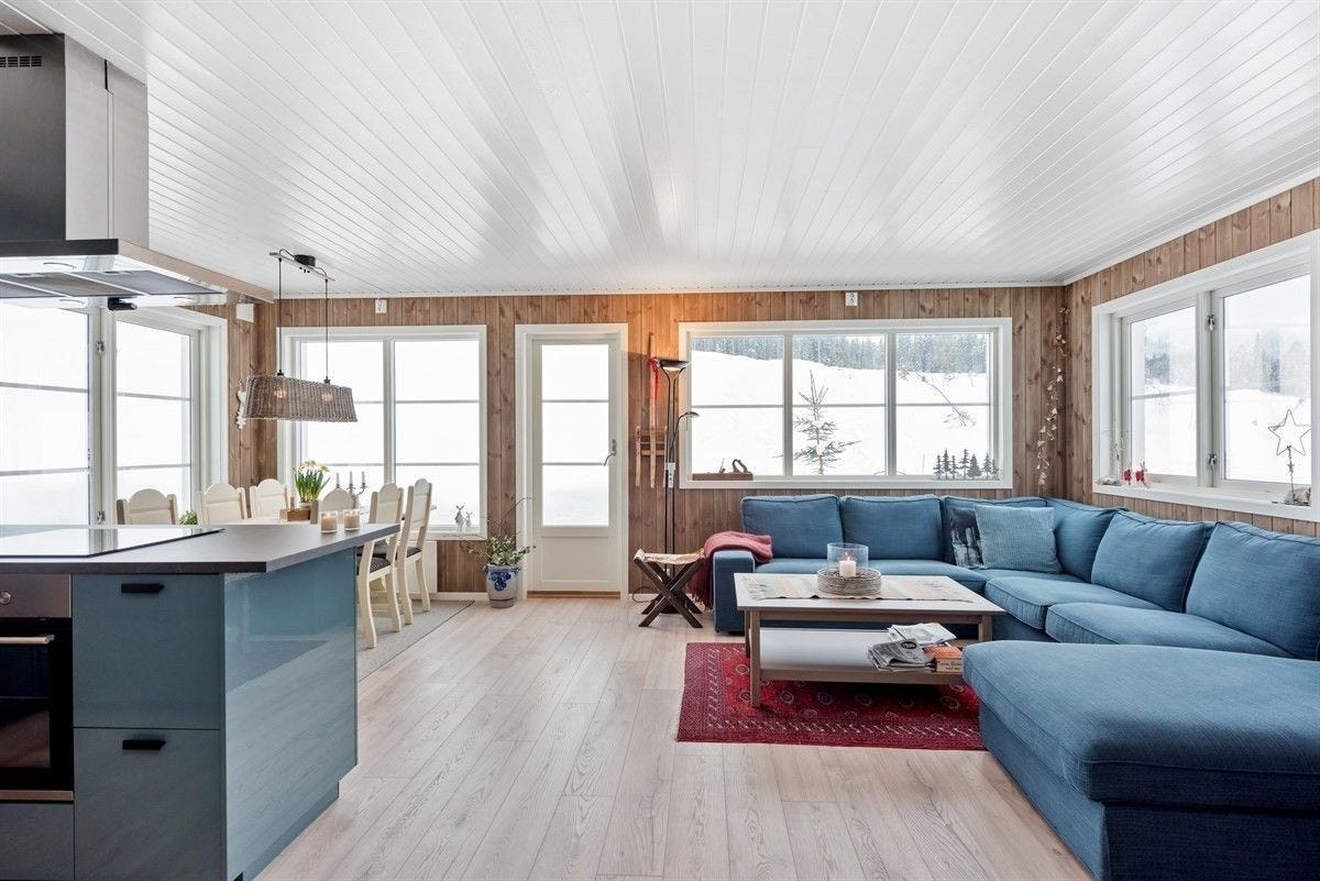 Flott stue med god standard Galleribilde