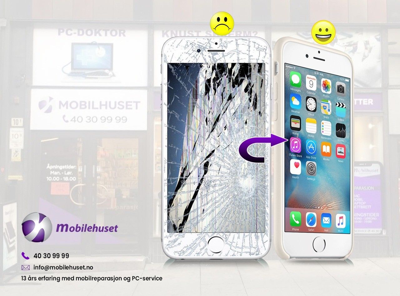 KNUST iPHONE 6 SKJERM? KVALITETS SKJERM RASK LEVERING iPhone X Reservedeler | Rask levering | Teknikkdeler.no