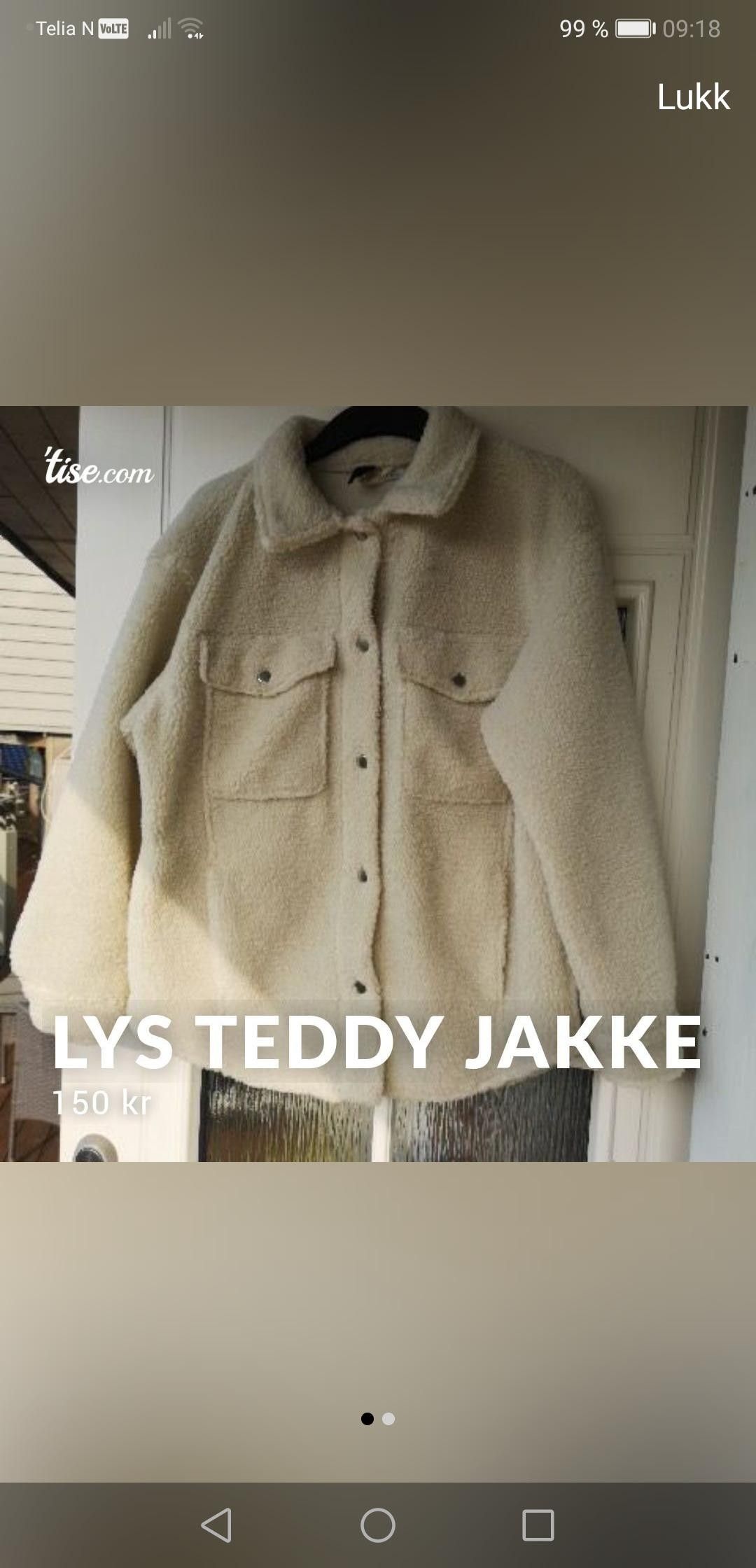 Teddy jakke fra cubus | FINN.no Teddy jakke fra cubus | FINN.no