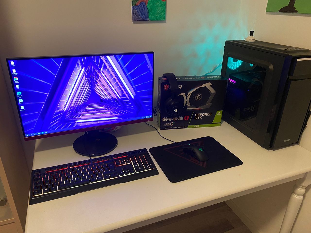 Komplett gaming gamer data pc med skjerm og tilbehør. | FINN.no Gaming PC skjerm + tastatur | FINN.no