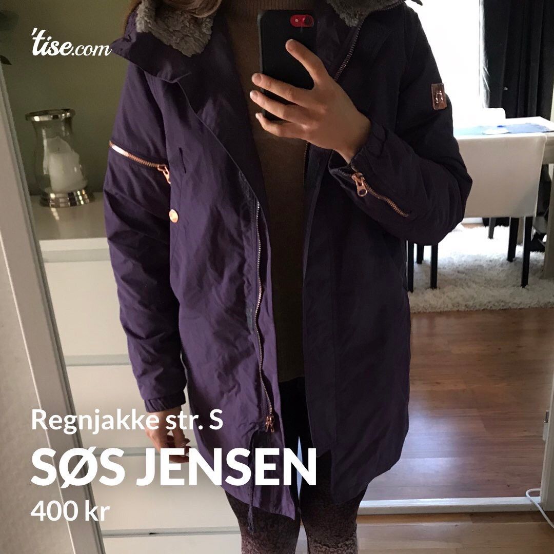 Søs Jensen regnjakke | FINN.no Søs Jensen jakke med for • Tise