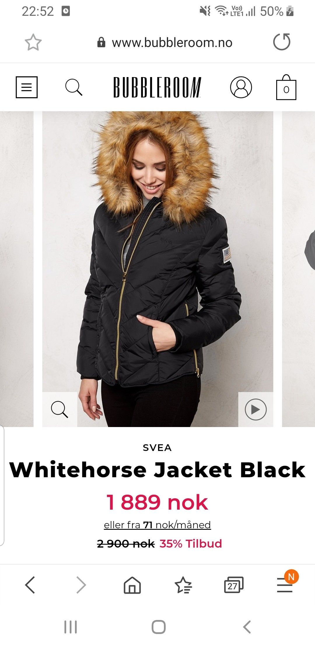 Svea Whitehorse, pent brukt | FINN.no Svea Whitehorse Jacket Black Bubbleroom