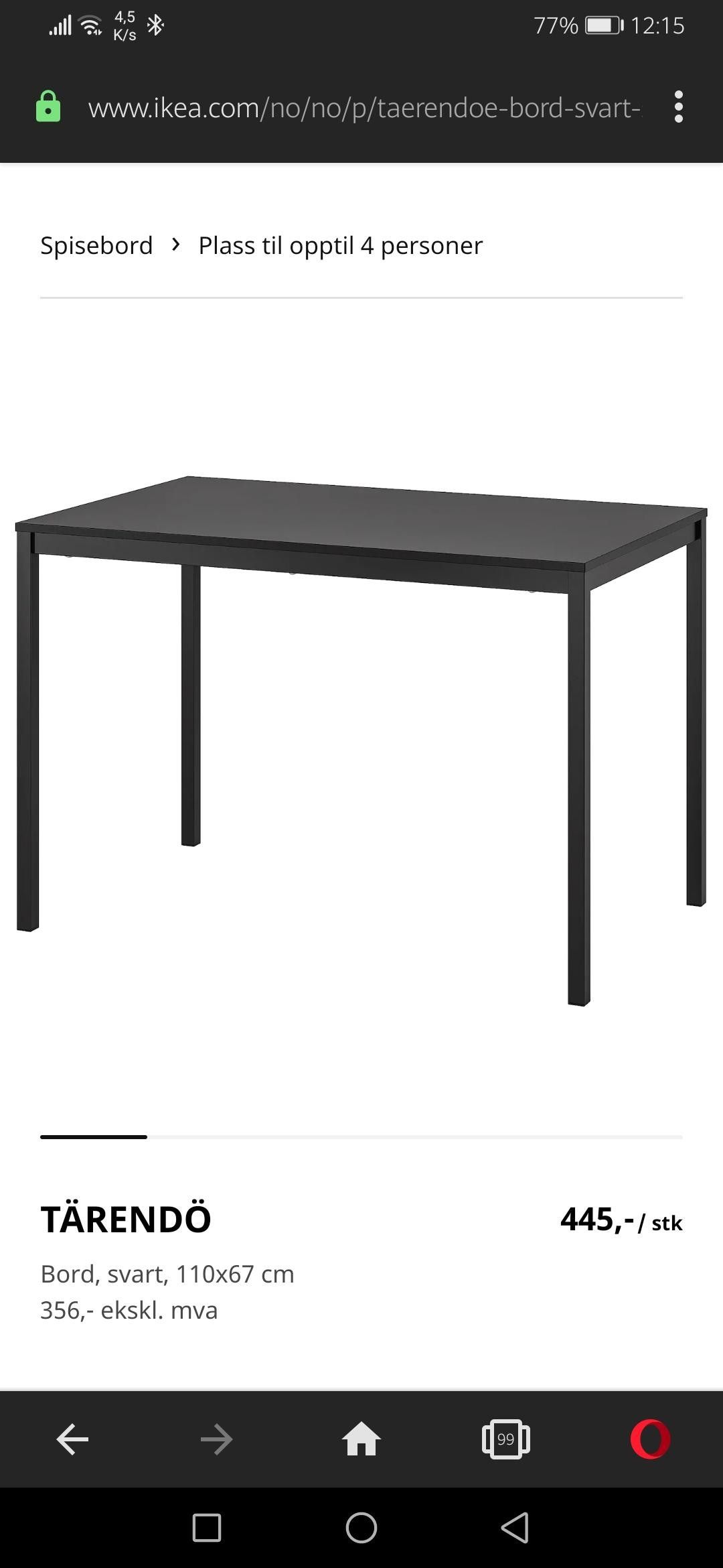 Spisebord fra Ikea | FINN.no Stort spisebord fra IKEA og 6 kurvstoler | FINN.no