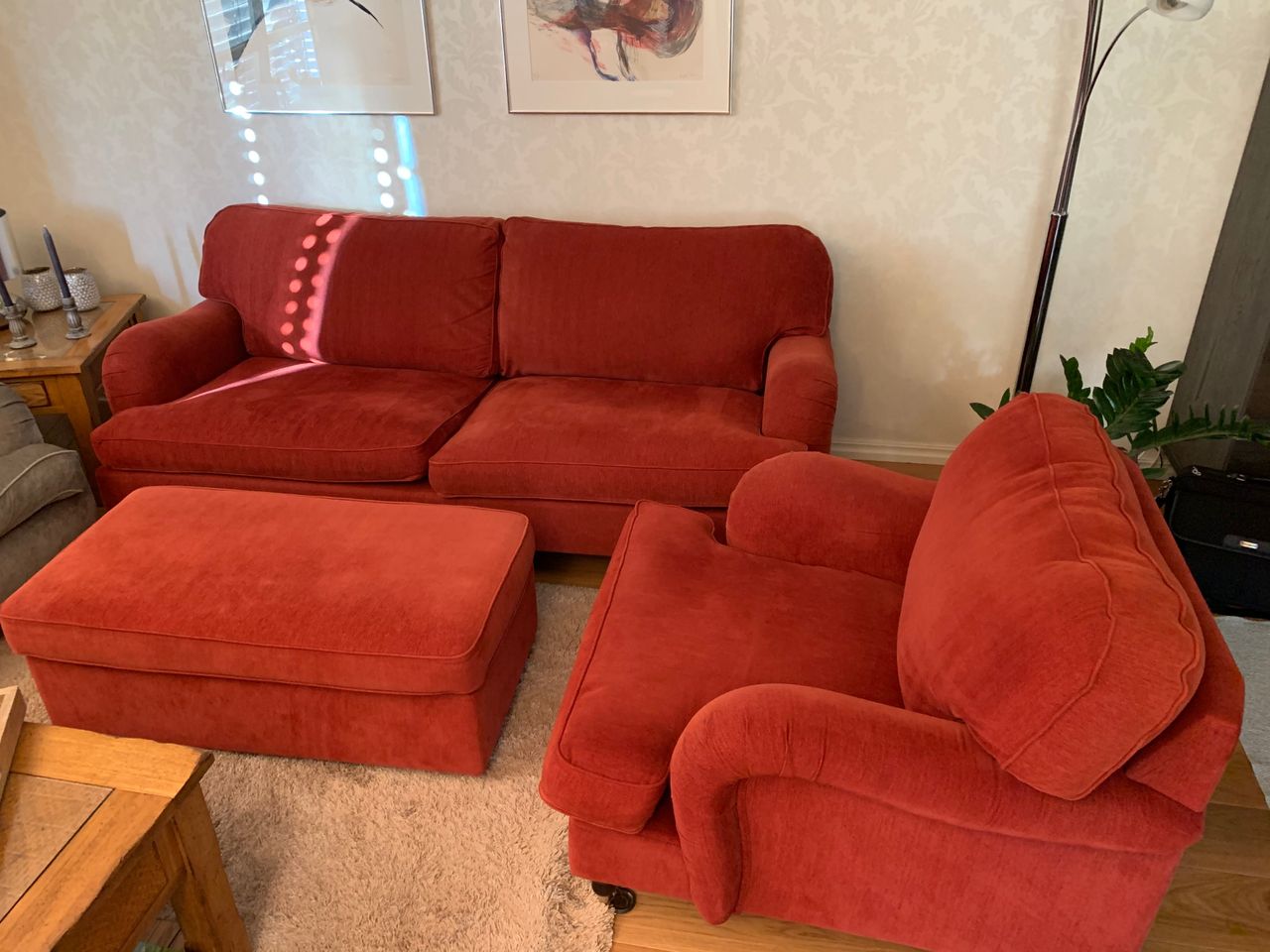 Skalma sofa gruppe med stol og puff | FINN.no Skalma sofa gruppe med stol og puff | FINN.no